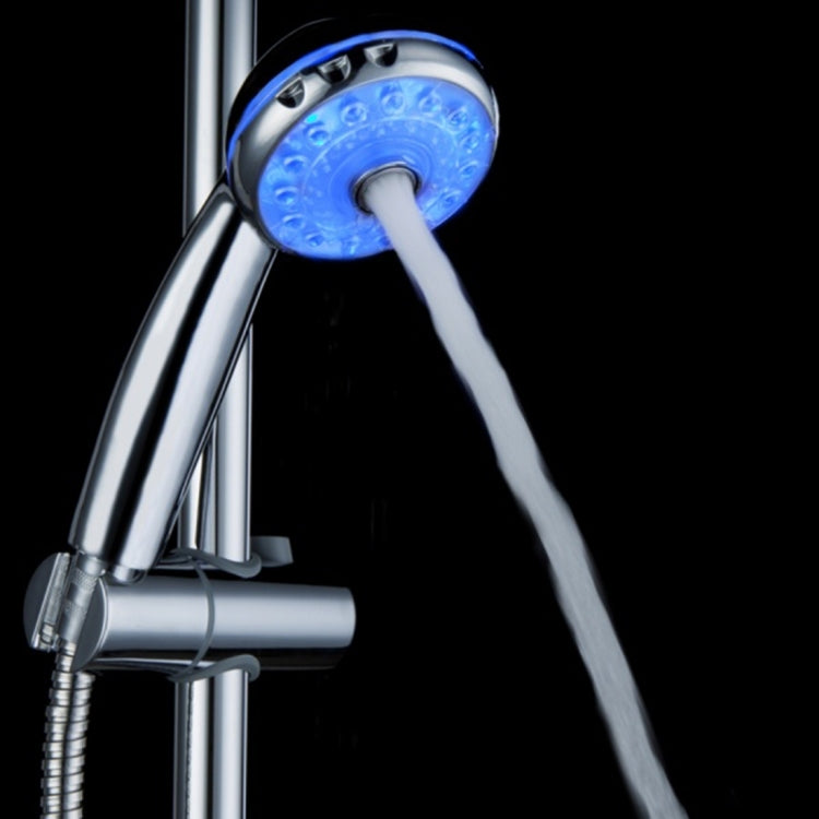 SDS-A21 15 LEDs ABS Temperature Sensor RGB LED Shower Head, Size: 22 x 8 x 4.5cm, Interface:  20mm, SDS-A21