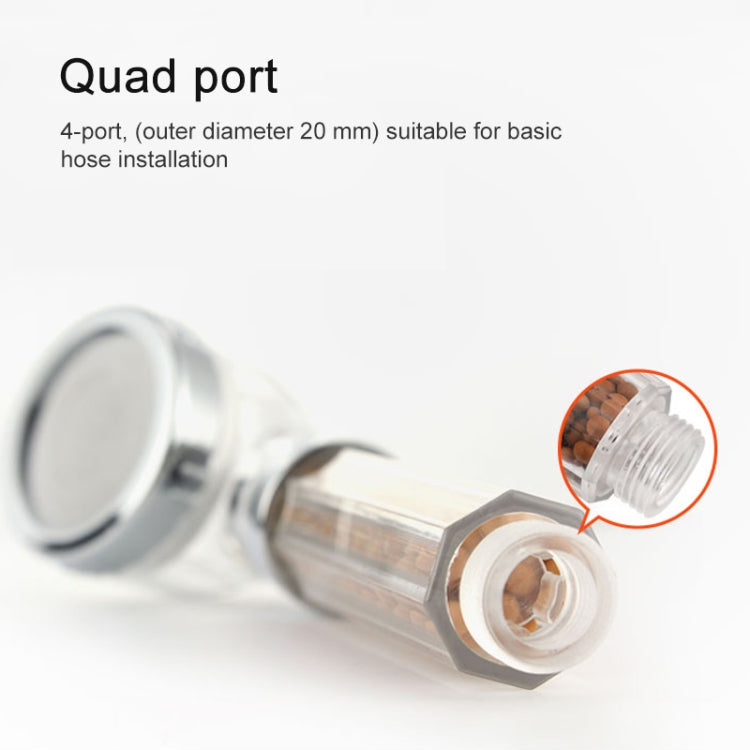 SDS-A23 15 LEDs ABS Temperature Sensor Negative Ions RGB LED Shower Head, Size: 23 x 6.5 x 5.8cm, Interface:  20mm, SDS-A23