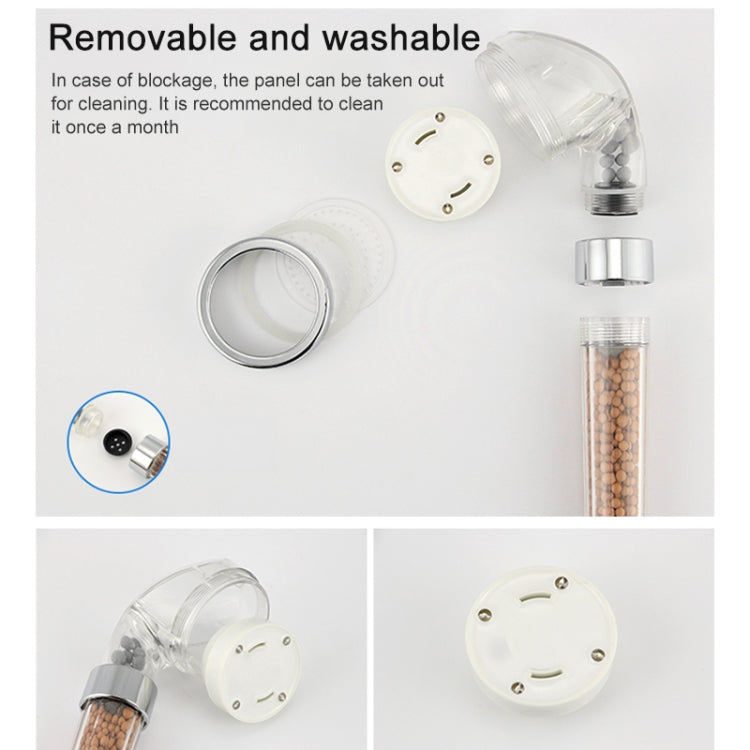 SDS-A23 15 LEDs ABS Temperature Sensor Negative Ions RGB LED Shower Head, Size: 23 x 6.5 x 5.8cm, Interface:  20mm, SDS-A23