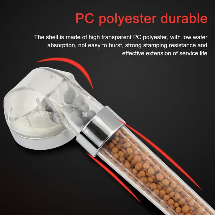 SDS-A23 15 LEDs ABS Temperature Sensor Negative Ions RGB LED Shower Head, Size: 23 x 6.5 x 5.8cm, Interface:  20mm, SDS-A23