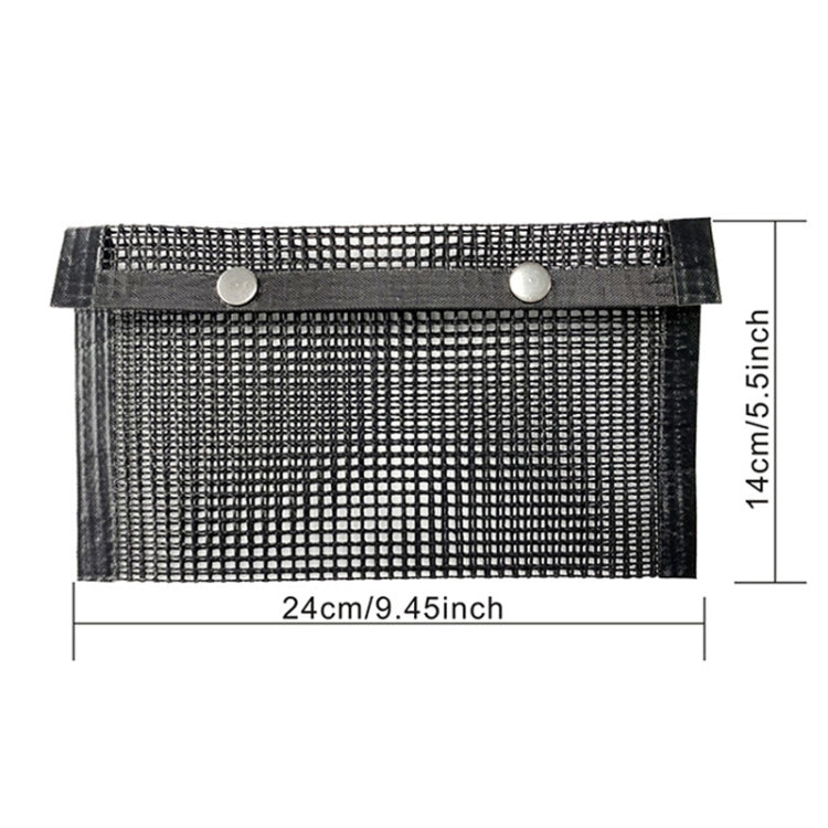 Barbecue Heat Resistant Non-stick Grilling Mesh BBQ Baking Bag, Size: 24 x 14cm (Black), 24 x 14cm (Black)