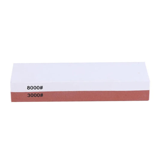 White Corundum Double-sided Sharpened Petroleum Stone Home Kitchen Whetstone, Type: 3000/8000, Random Color Delivery, 3000/8000