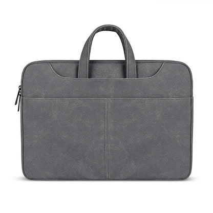 ST06S Waterproof PU Leather Zipper Hidden Portable Strap One-shoulder Handbag for 13.3 inch Laptops, with Magic Stick & Suitcase Belt, ST06S 13.3 inch Dark Gray, ST06S 13.3 inch Pink, ST06S 13.3 inch Light Grey