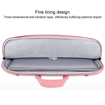 ST06S Waterproof PU Leather Zipper Hidden Portable Strap One-shoulder Handbag for 13.3 inch Laptops, with Magic Stick & Suitcase Belt, ST06S 13.3 inch Dark Gray, ST06S 13.3 inch Pink, ST06S 13.3 inch Light Grey