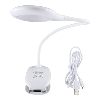 28 LEDs Flexible Goose Neck Hollow Ring Design Eye Protection Light with Clip & Small Night Light Function, TGX-770