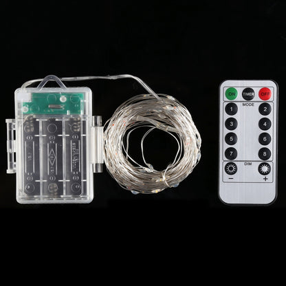 50 LEDs 3 x AA Batteries Box Fairy Lamp Decorative Light with Remote Control, DC 5V, White Light/Remote Control, Warm White/Remote Control, Colorful Light/Remote Control