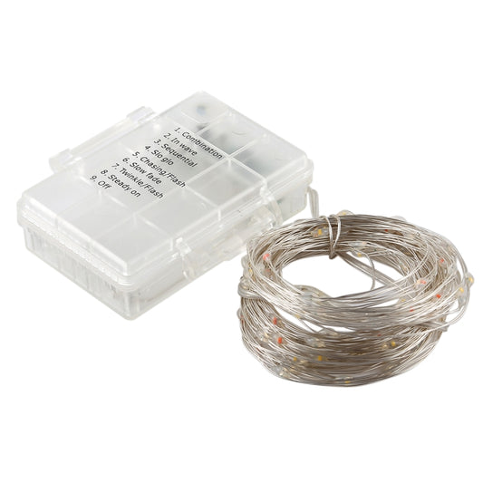 50 LEDs 3 x AA Batteries Box Fairy Lamp Decorative Light with Remote Control, DC 5V, Colorful Light/Remote Control, White Light/Remote Control, Warm White/Remote Control