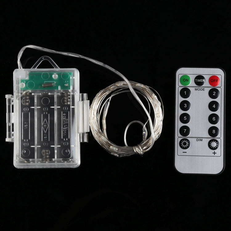 50 LEDs 3 x AA Batteries Box Fairy Lamp Decorative Light with Remote Control, DC 5V, Colorful Light/Remote Control, White Light/Remote Control, Warm White/Remote Control