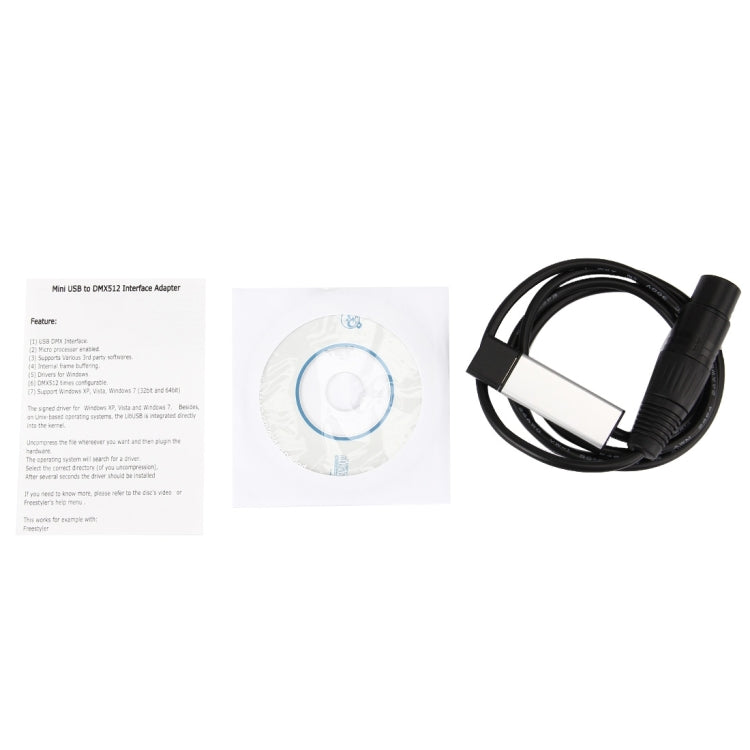 كابل محول USB 2.0 إلى DMX512 بطول 1 متر