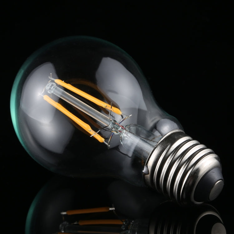 مصباح إضاءة LED 450 لومن A60 E27 4 وات 4 مصابيح LED، خيط إضاءة LED خافت عتيق، موفر للطاقة، تيار متردد 220 فولت، 4 وات أبيض دافئ