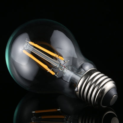 مصباح إضاءة LED 450 لومن A60 E27 4 وات 4 مصابيح LED، خيط إضاءة LED خافت عتيق، موفر للطاقة، تيار متردد 220 فولت، 4 وات أبيض دافئ