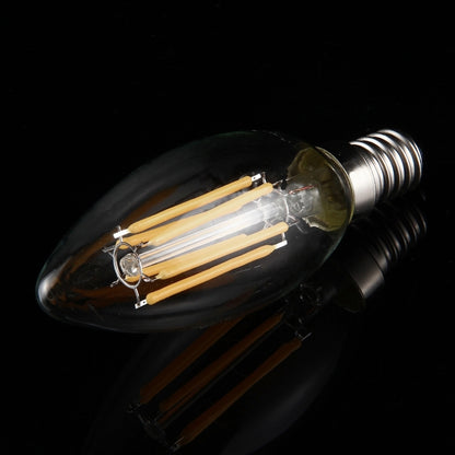 6 مصابيح LED 450 لومن إضاءة موفرة للطاقة للقاعات، تيار متردد 220 فولت، شكل قمي E14 6 واط 220 فولت ضوء أبيض
