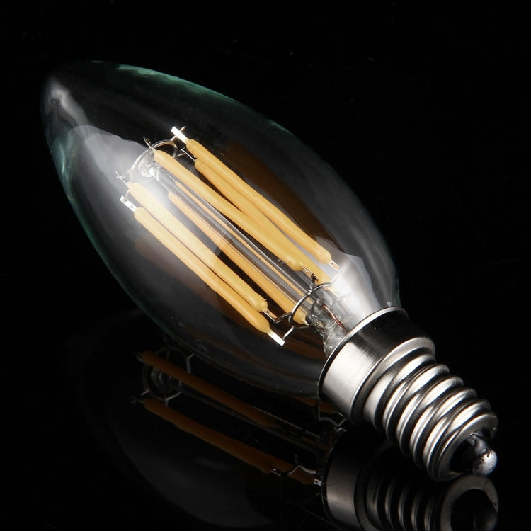 6 مصابيح LED 450 لومن إضاءة موفرة للطاقة للقاعات، تيار متردد 220 فولت، شكل قمي E14 6 واط 220 فولت ضوء أبيض