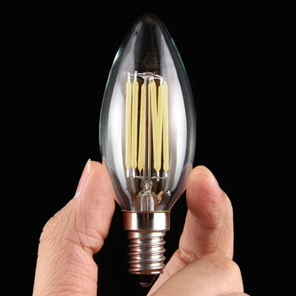 6 مصابيح LED 450 لومن إضاءة موفرة للطاقة للقاعات، تيار متردد 220 فولت، شكل قمي E14 6 واط 220 فولت ضوء أبيض