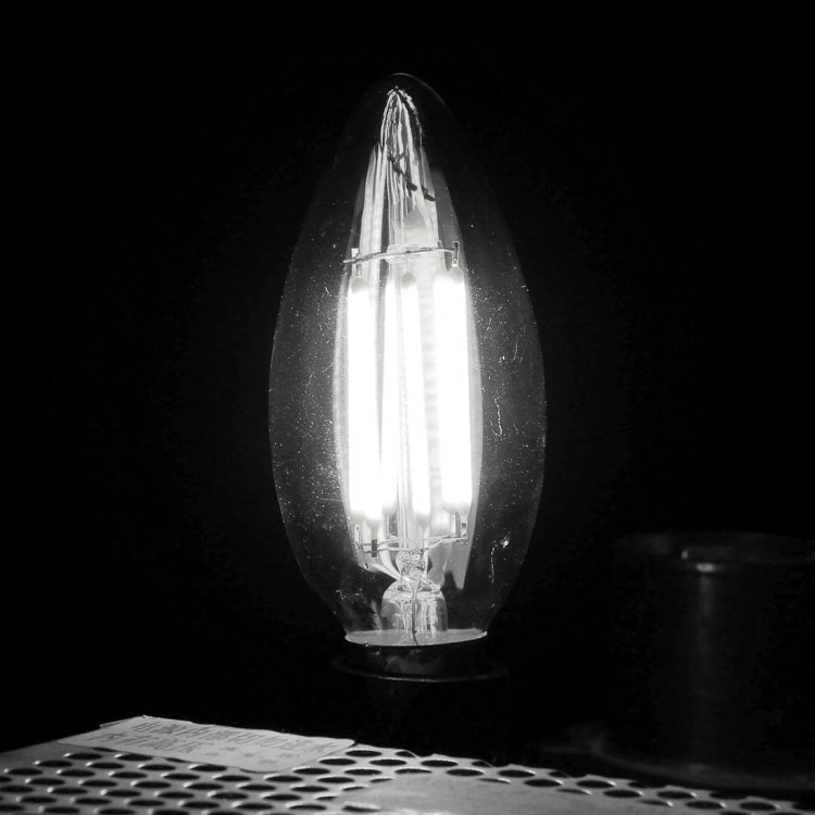 6 مصابيح LED 450 لومن إضاءة موفرة للطاقة للقاعات، تيار متردد 220 فولت، شكل قمي E14 6 واط 220 فولت ضوء أبيض