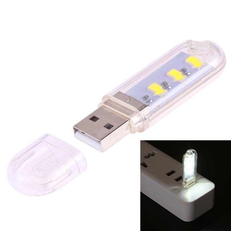 3 LEDs 5730 SMD USB LED Book Light Portable Night Lamp, 3 LEDs