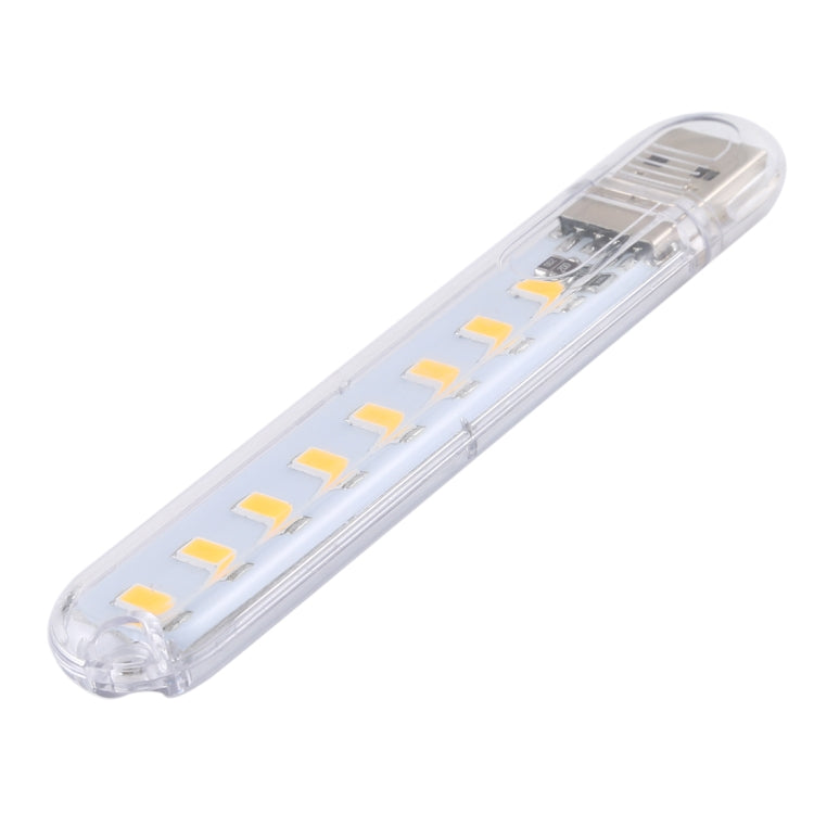 3W 8 LEDs 5730 SMD USB LED Book Light Portable Night Lamp, DC 5V, 8 LEDs