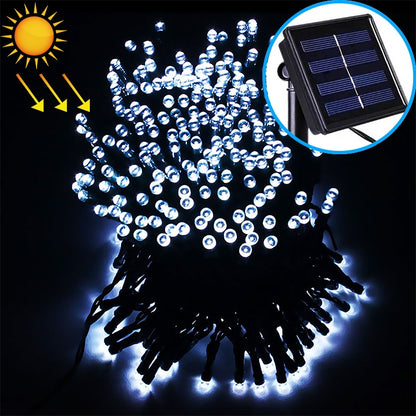 200 LEDs Outdoor Waterproof Christmas Festival Decoration Solar Lamp String, Length: 22m