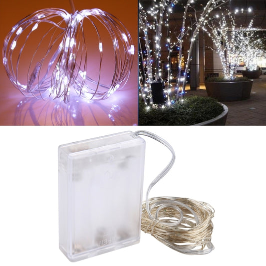 50 LEDs SMD 0603 3 x AA Batteries Box Fairy Lamp Decorative Light, DC 5V, 5m White Light, 5m Warm White, 5m Yellow Light, 5m Blue Light, 5m Colorful Light, 5m Pink Light, 5m Green Light, 5m Purple Light, 5m Red Light