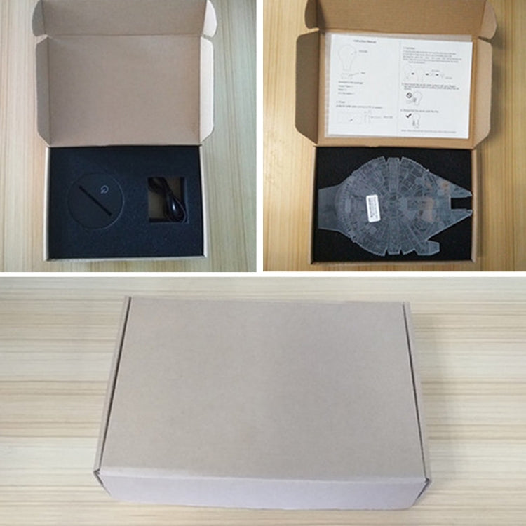 Guitar Shape 3D Colorful LED Vision Light Table Lamp, Charging Touch Version, Charging Touch Version