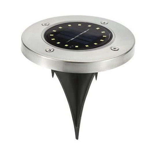 قطعتان من مصابيح LED تعمل بالطاقة الشمسية تحت الأرض مقاومة للماء IP65، إضاءة خارجية للحديقة والشارع، 16 مصباح LED