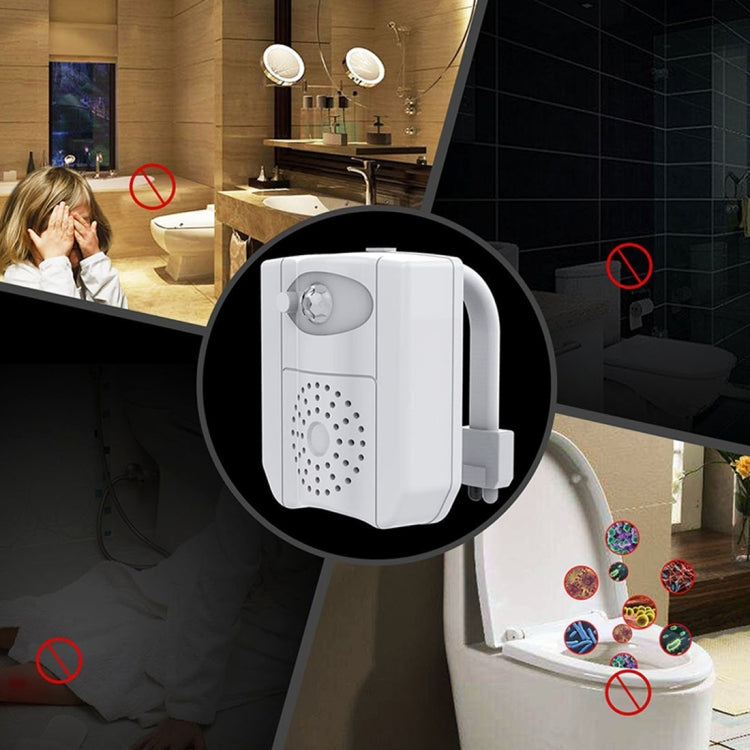 Home Toilet Bathroom Seat Night Light, DC 5V, PIR Motion UV Sterilization Light