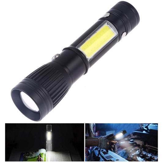 مصباح يدوي كهربائي LED محمول W545 مزود بمنفذ USB للشحن