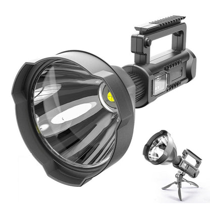 مصباح يدوي LED قوي قابل لإعادة الشحن W590 P50 بقوة 10 وات، كشاف خارجي بأربعة أوضاع مع حامل ثلاثي القوائم، W590 P50