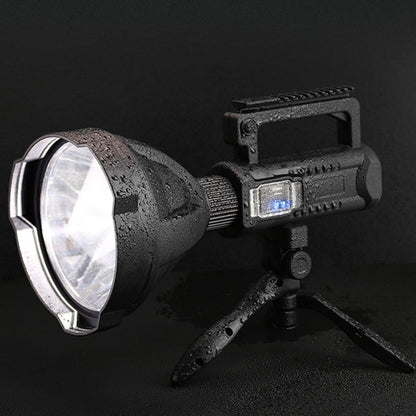 مصباح يدوي LED قوي قابل لإعادة الشحن W590 P50 بقوة 10 وات، كشاف خارجي بأربعة أوضاع مع حامل ثلاثي القوائم، W590 P50