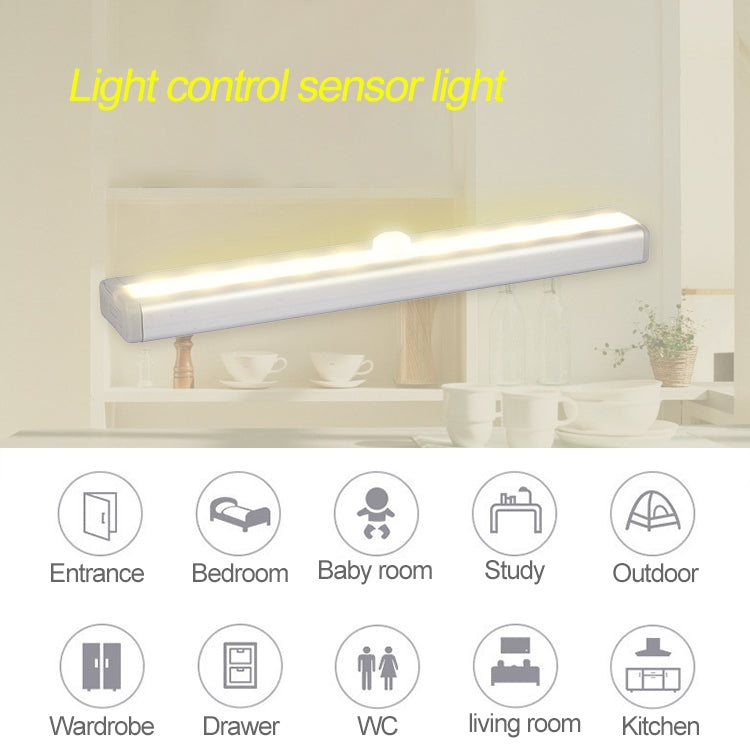 2.8W 20 LEDs Warm White Wide Screen Intelligent Human Body Sensor Light LED Corridor Cabinet Light, USB Charging Version, 2.8W 20 LEDs Warm White
