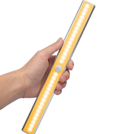 2.8W 30 LEDs Warm White Wide Screen Intelligent Human Body Sensor Light LED Corridor Cabinet Light, USB Charging Version, 2.8W 30 LEDs Warm White