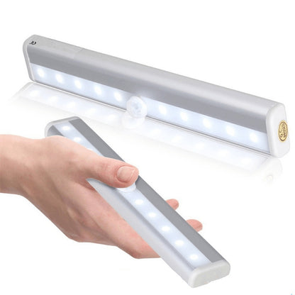1.8W 10 LEDs White Light Wide Screen Intelligent Human Body Sensor Light LED