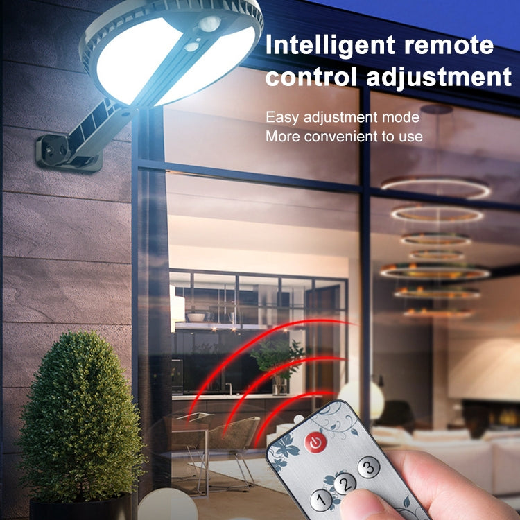 مصباح حديقة دائري يعمل بالطاقة الشمسية، 70 مصباح LED، 450 لومن، مقاوم للماء IP65، جسم مصباح حثي للشارع