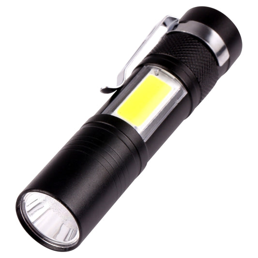 مصباح جيب قوي الإضاءة 3 أوضاع قابلة لإعادة الشحن عبر USB، 9