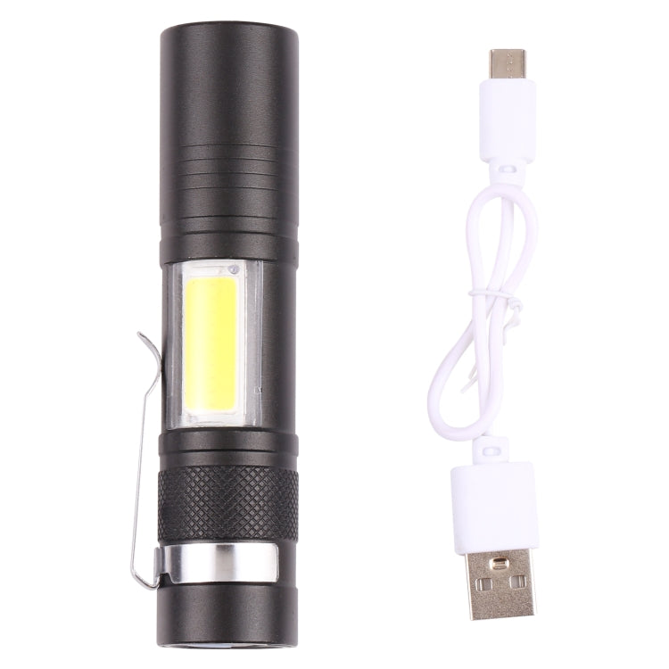 مصباح جيب قوي الإضاءة 3 أوضاع قابلة لإعادة الشحن عبر USB، 9