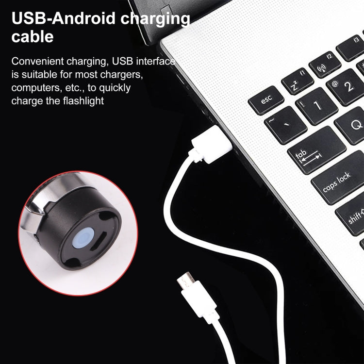 مصباح جيب قوي الإضاءة 3 أوضاع قابلة لإعادة الشحن عبر USB، 9