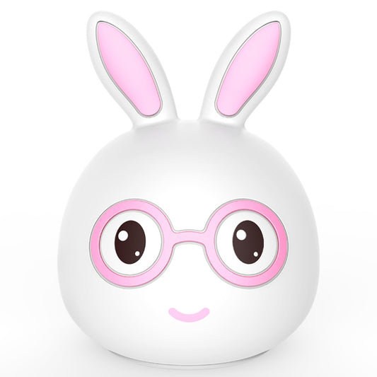 Smiling Rabbit Creative Touch 3D LED Decorative Night Light, USB Charging Version, USB Charging Version (Pink), USB Charging Version (Blue)