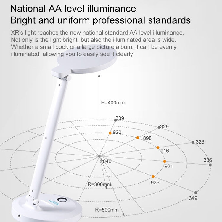 LED Student Learning Eye Protection Foldable Desk Lamp, USB Powered, USB Powered