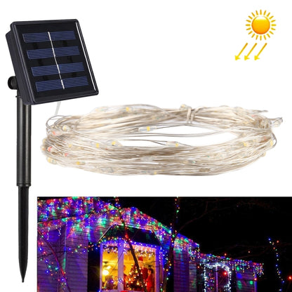 20m 200 LEDs SMD 0603 Solar Panel Silver Wire String Light Fairy Lamp Decorative Light, DC 5V, 20m 200 LEDs Colorful Light, 20m 200 LEDs White Light