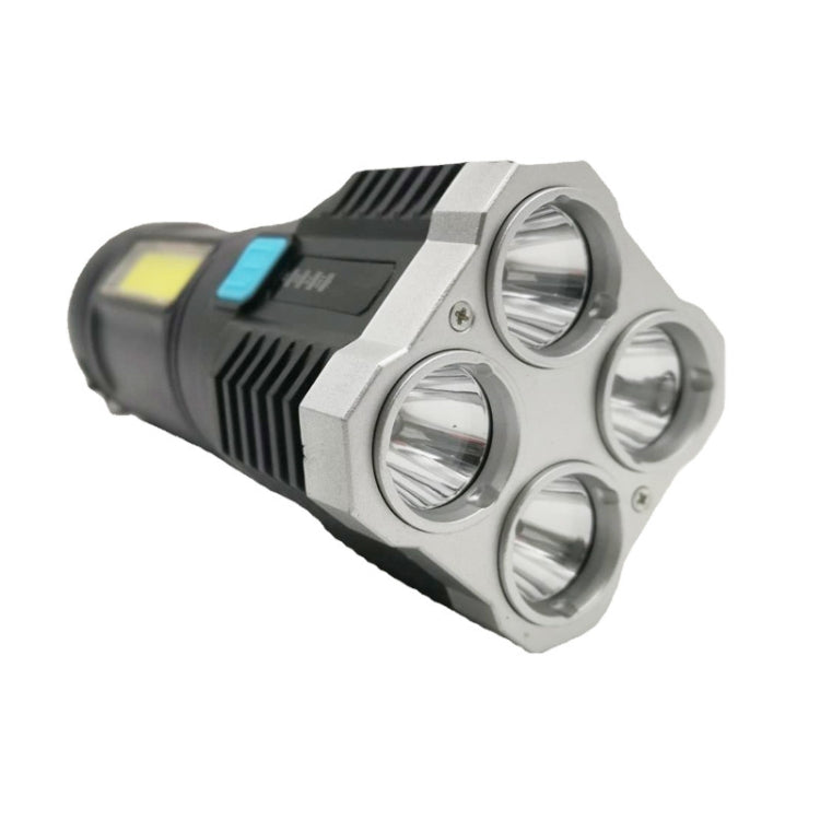 S03 4 × SMD 3030 + COB مصباح يدوي LED قوي قابل لإعادة الشحن عبر USB
