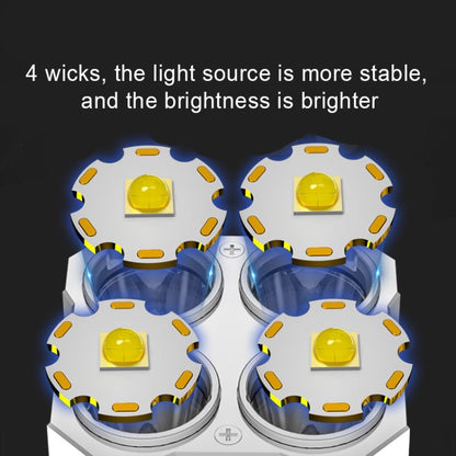 S03 4 × SMD 3030 + COB مصباح يدوي LED قوي قابل لإعادة الشحن عبر USB