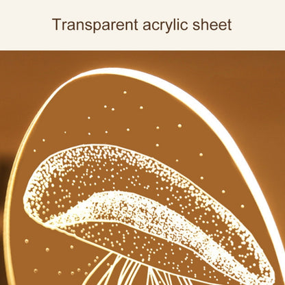 Spaceship Shape Creative Crack Touch Dimming 3D Colorful Decorative Night Light, Spaceship Shape