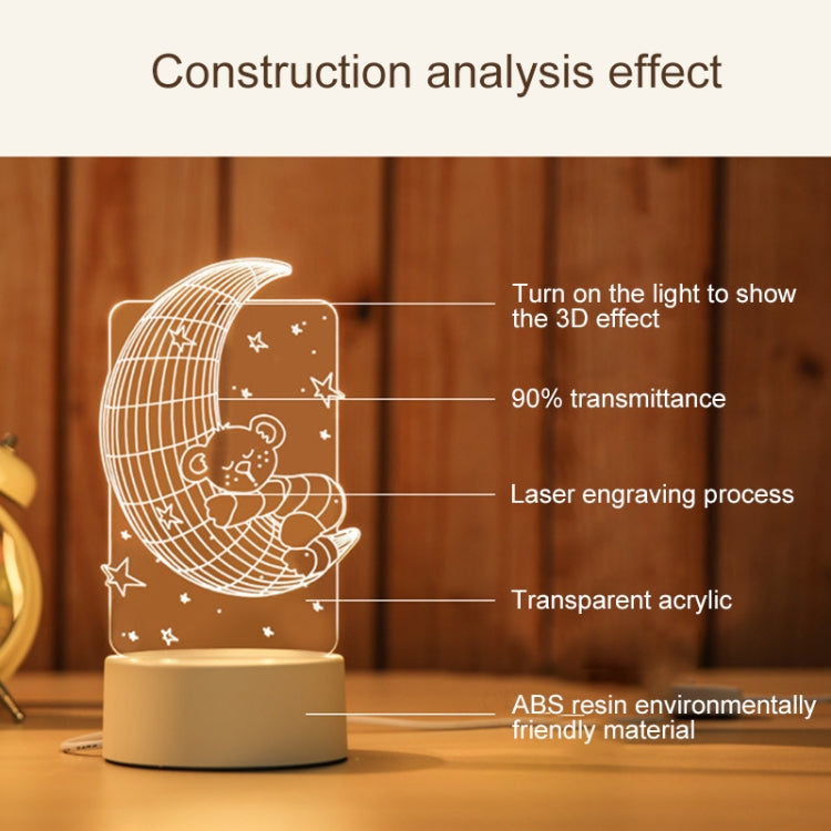Three Footballs Shape Creative Crack Touch Dimming 3D Colorful Decorative Night Light, Three Footballs Shape