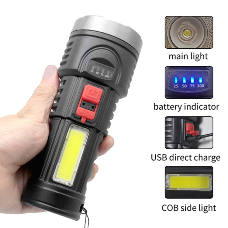 مصباح يدوي LED صغير محمول قابل لإعادة الشحن عبر USB L-822