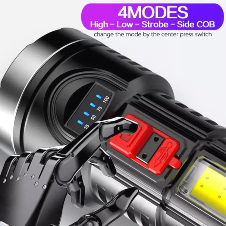 مصباح يدوي LED صغير محمول قابل لإعادة الشحن عبر USB L-822