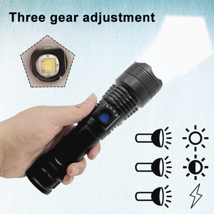 مصباح يدوي LED صغير محمول قابل لإعادة الشحن بمنفذ USB L-839، XPE، مع وهج، L-839