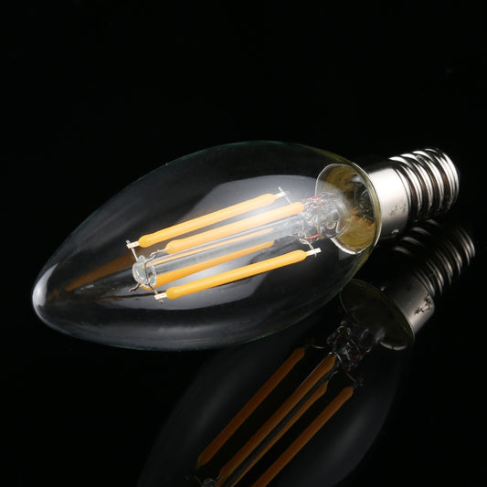 C35 E14 4W 4 LEDs 300 LM 3000K Dimmable Retro LED Filament Light Bulb Energy Saving Light, AC 220V, Apiciform E14 4W 220V Warm White, Apiciform E14 4W 220V White Light