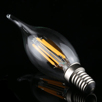 C35 E14 4W 4 LEDs 300 LM 3000K Dimmable Retro LED Filament Light Bulb Energy Saving Light, AC 220V, Long Tail E14 4W 220V Warm White, Long Tail E14 4W 220V White Light