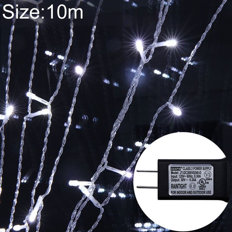 100 LEDs Fairy String Decorative Light with End Joint & 8 Model Functions, US Plug, 10m Warm White, 10m Colorful Light, 10m White Light