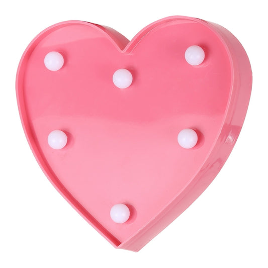 2 x AA Batteries Powered Party Festival Table Wedding Lamp Night Light, Heart(Yellow), Heart(Pink), Heart(Blue), Heart(Red), Heart(White)